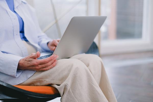 Tenant using an online portal to request maintenance
